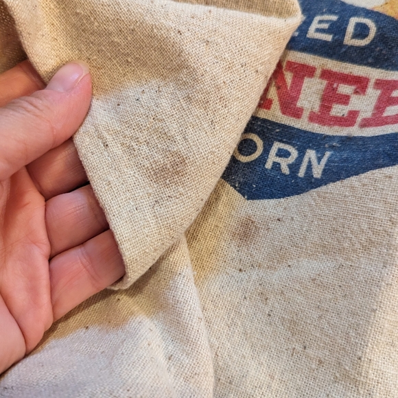 vintage FEEDSACK cropped tie-front top S - Picture 9 of 10